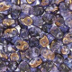 SuperDuo perlen 2.5x5mm Luster Bronze 1/2 - Tanzanite